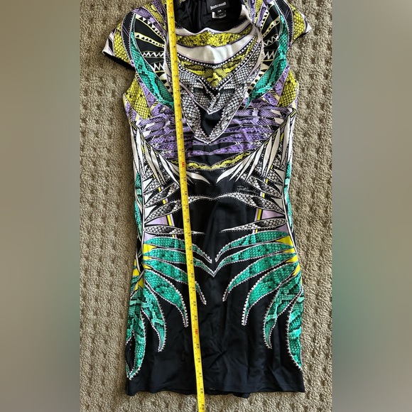 Just Cavalli dress. Made in Italy. Size Italian 38.
Black/ colorful. Worn once. - Picture 2 of 13